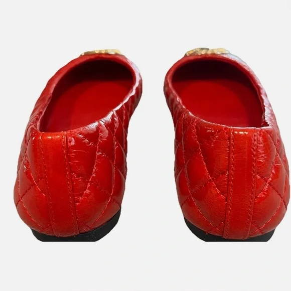 TORY BURCH Leather Quilted Ballet Flat - Picture 6 of 6
